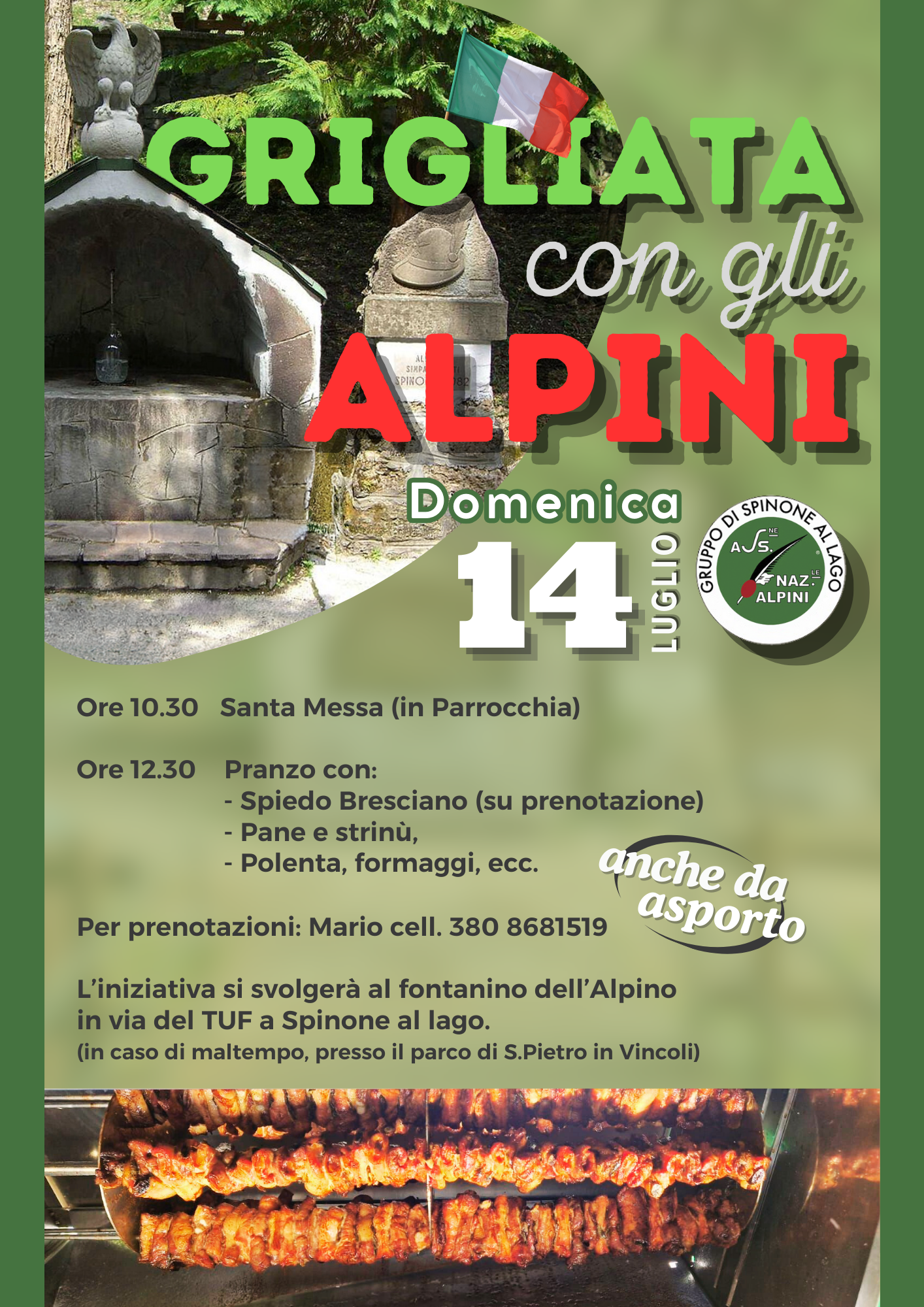 Grigliata con gli alpini