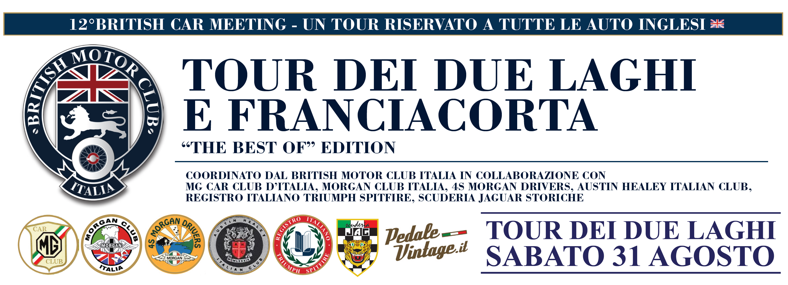 Tour dei due laghi - 12° BRITISH CAR MEETING